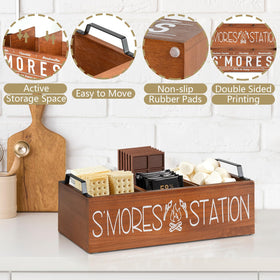 Uipame farmhouse smores kit adds decorative flair to outdoor gatherings.