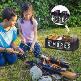 Uipame S'Mores Station farmhouse decor design adds rustic charm.