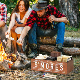 Uipame smores sticks extendable to 32 inches for safe long-distance roasting.