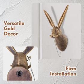 UITWMKTG gold bear head offers a modern woodland vibe for any wall.