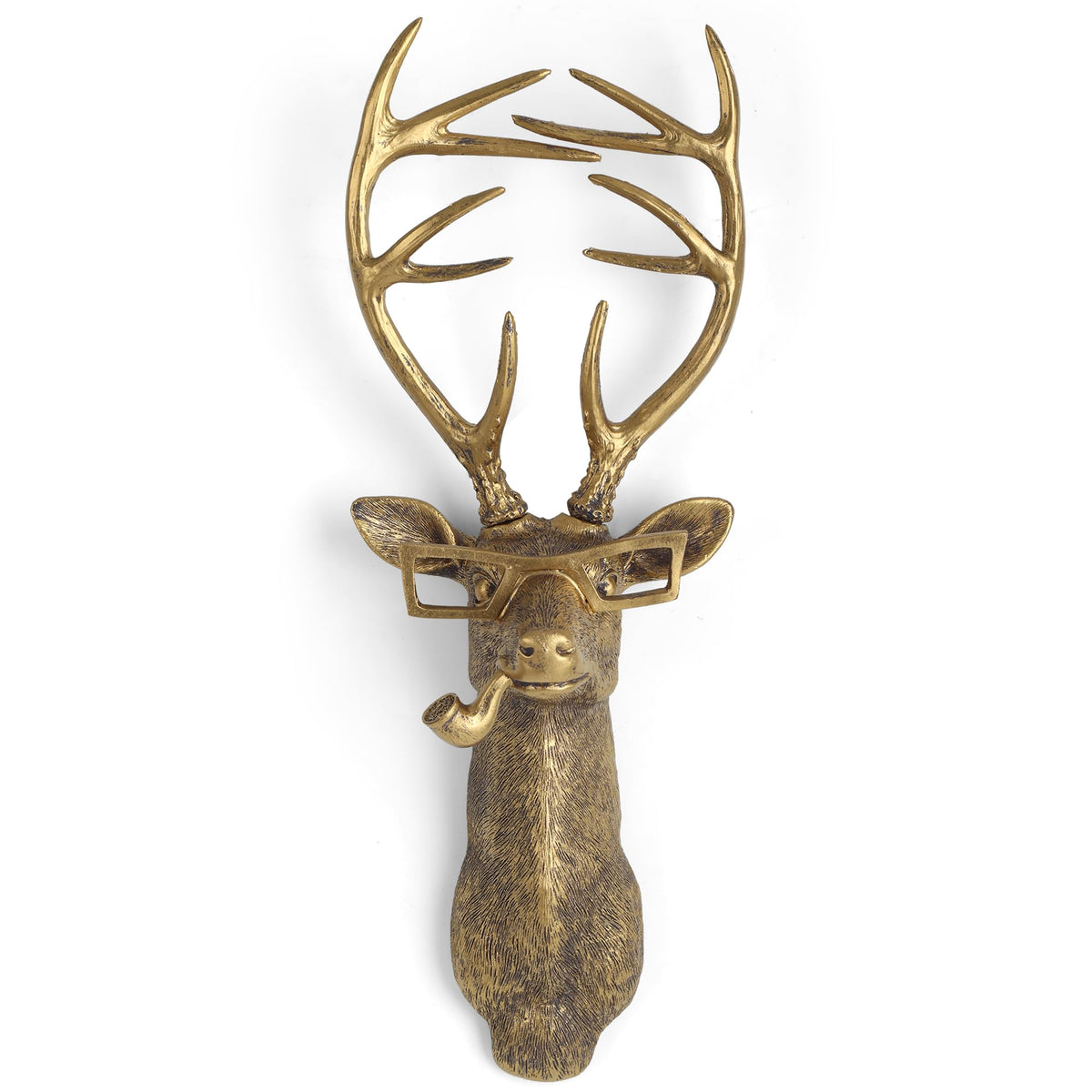 UITWMKTG gold deer head wall decor adds a modern focal point to living rooms