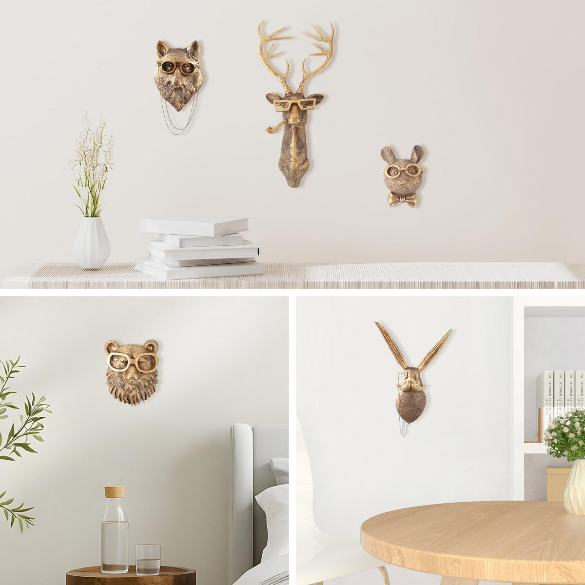 UITWMKTG wall decor includes glue and screws for mounting