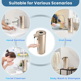 Uixitoil gold dispenser includes free stickers and mounting hooks