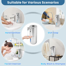 Wall-mount or countertop placement saves space in busy environments.
