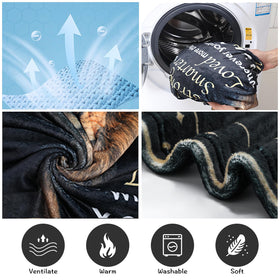 Ujifuis machine-washable blanket maintains softness after washes.