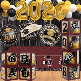 UJoyant 2026 foil balloons create a striking graduation focal point for photos.
