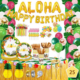 UJoyant 323 Luau Aloha banner adds tropical flair for celebrations.