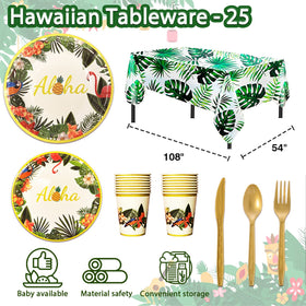 UJoyant 323 Luau utensils complete cutlery for easy meals.