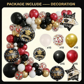 UJoyant red balloon boxes with stickers for stage-ready displays.