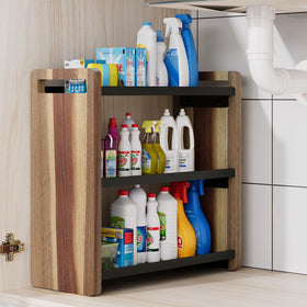 UJQSUN bathroom shelf blends with decor while tidying items on display