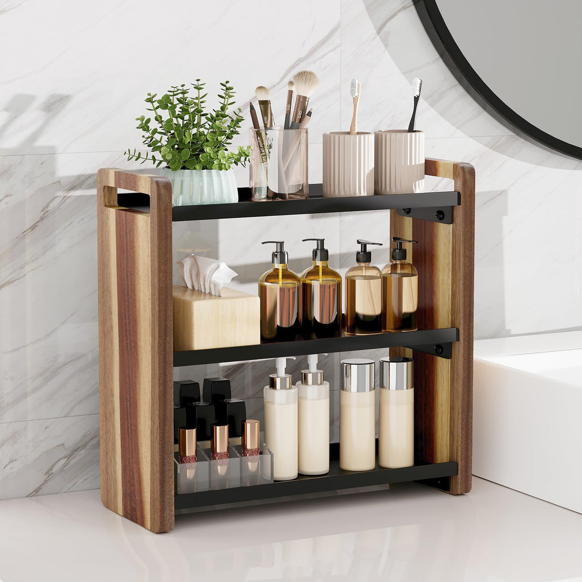 UJQSUN Cologne organizer for men keeps fragrances organized and ready