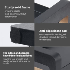 UJQSUN durable solid wood construction stands up to daily use in busy homes