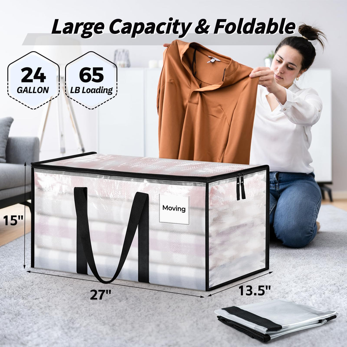Ukeetap clear storage bags with lids for quick visibility and secure sealing.