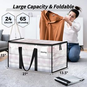 Ukeetap clear storage bags with lids for quick visibility and secure sealing.
