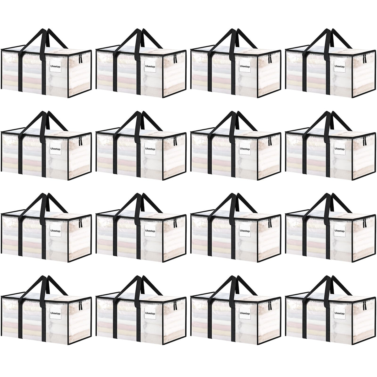 Ukeetap extra-large moving bags with open-top design for quick packing.