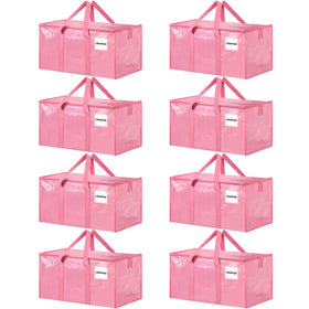 Ukeetap pink moving bag with wide top opening for quick packing and loading.