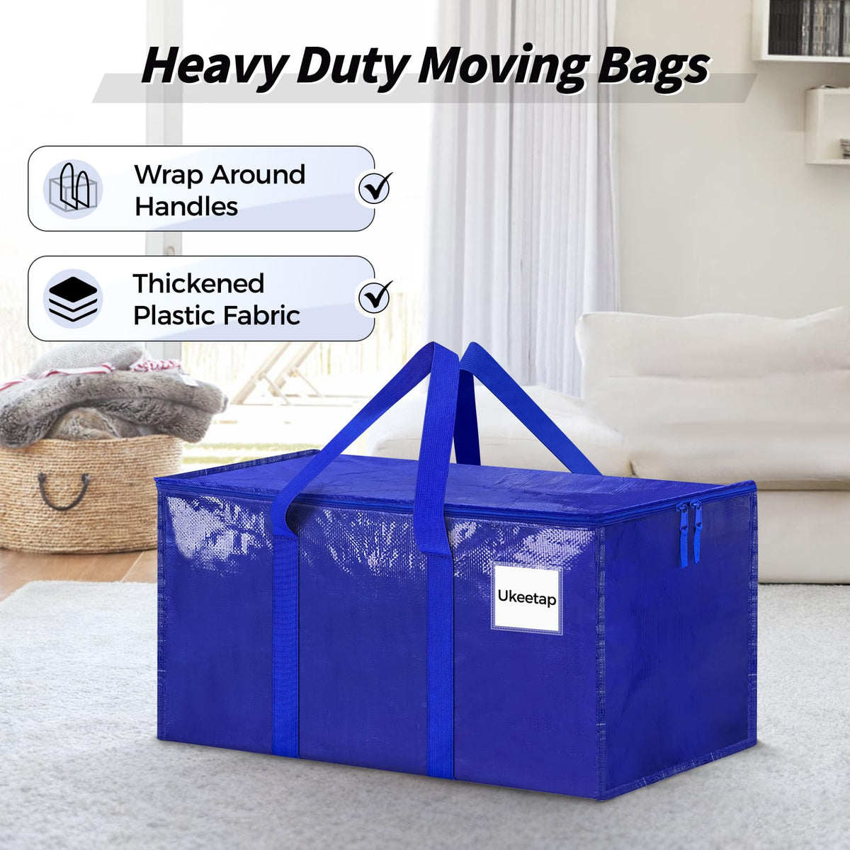 Tear-resistant, water-resistant fabric protects items from moisture
