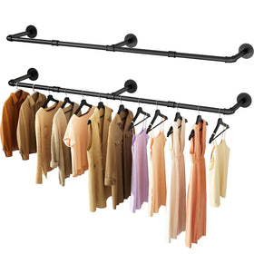 UlSpeed wall-mounted clothes rack in full length 72.5 inch for space-saving wardrobe organization.