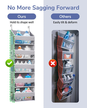 ULG 2-pack 5-tier over-the-door organizer mesh pockets for small items