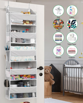 ULG 2-pack 5-tier over-the-door organizer pvc window view for quick visibility
