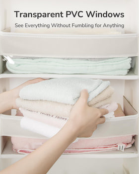 ULG door-hanging organizer with reinforced front and bottom maintains shape.