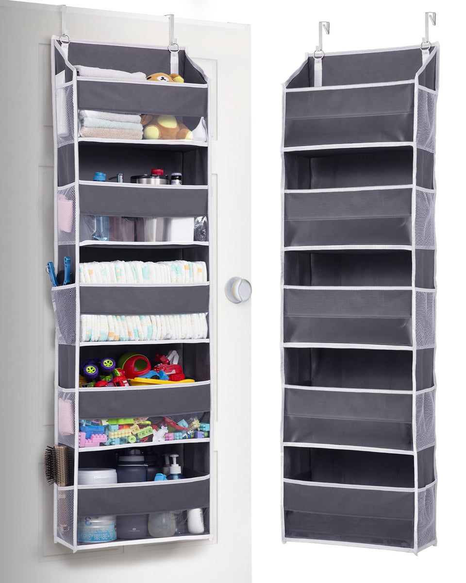ULG over door organizer with five large pockets for toys and towels.