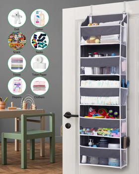 ULG foldable design with two hooks fits doors under 2 inches.