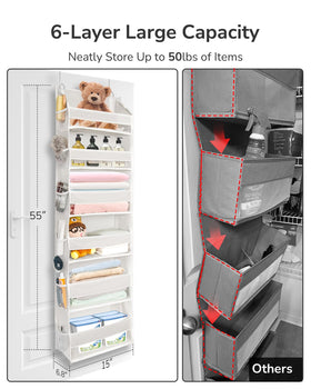 ULG organizer with twelve mesh pockets keeps small items organized.