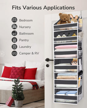 ULG Over The Door Organizer PVC window view helps locate contents quickly