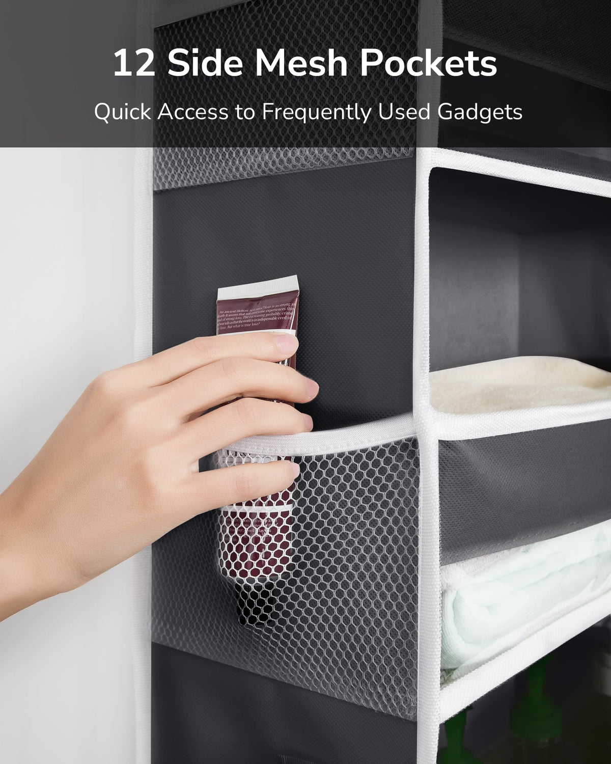ULG Over The Door Organizer reinforced edges for stable storage during heavy use