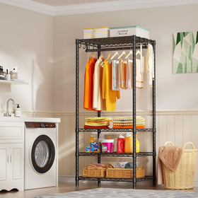 Ulif H4 mini closet sturdy four-tier carbon steel frame