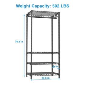 Ulif H4 mini closet with adjustable shelves for flexible storage