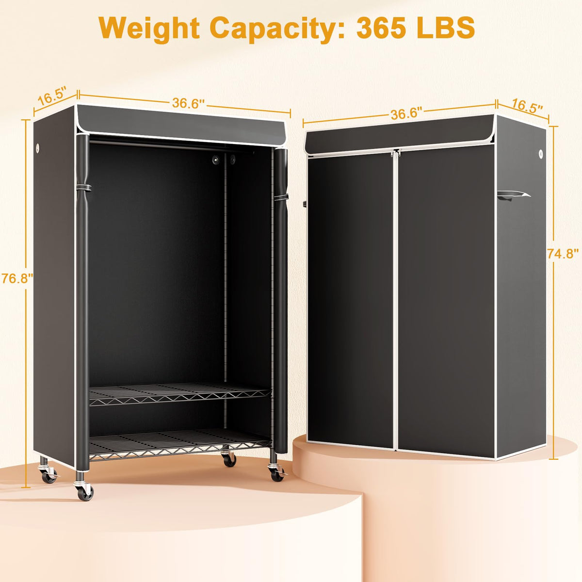 ULIFHOME P6C carbon steel frame resists rust and scratches for longevity