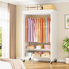 ULIFHOME P6C rack side view highlighting compact footprint for small spaces.