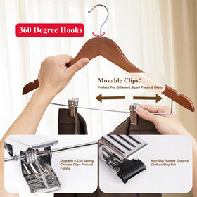 Ulimart adjustable clips with rubber padding prevent slipping and fabric marks.