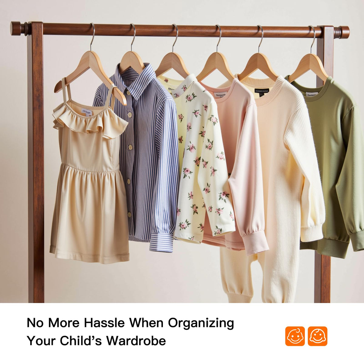 Ulimart Kid Hangers non-toxic finish ensures safe use for children
