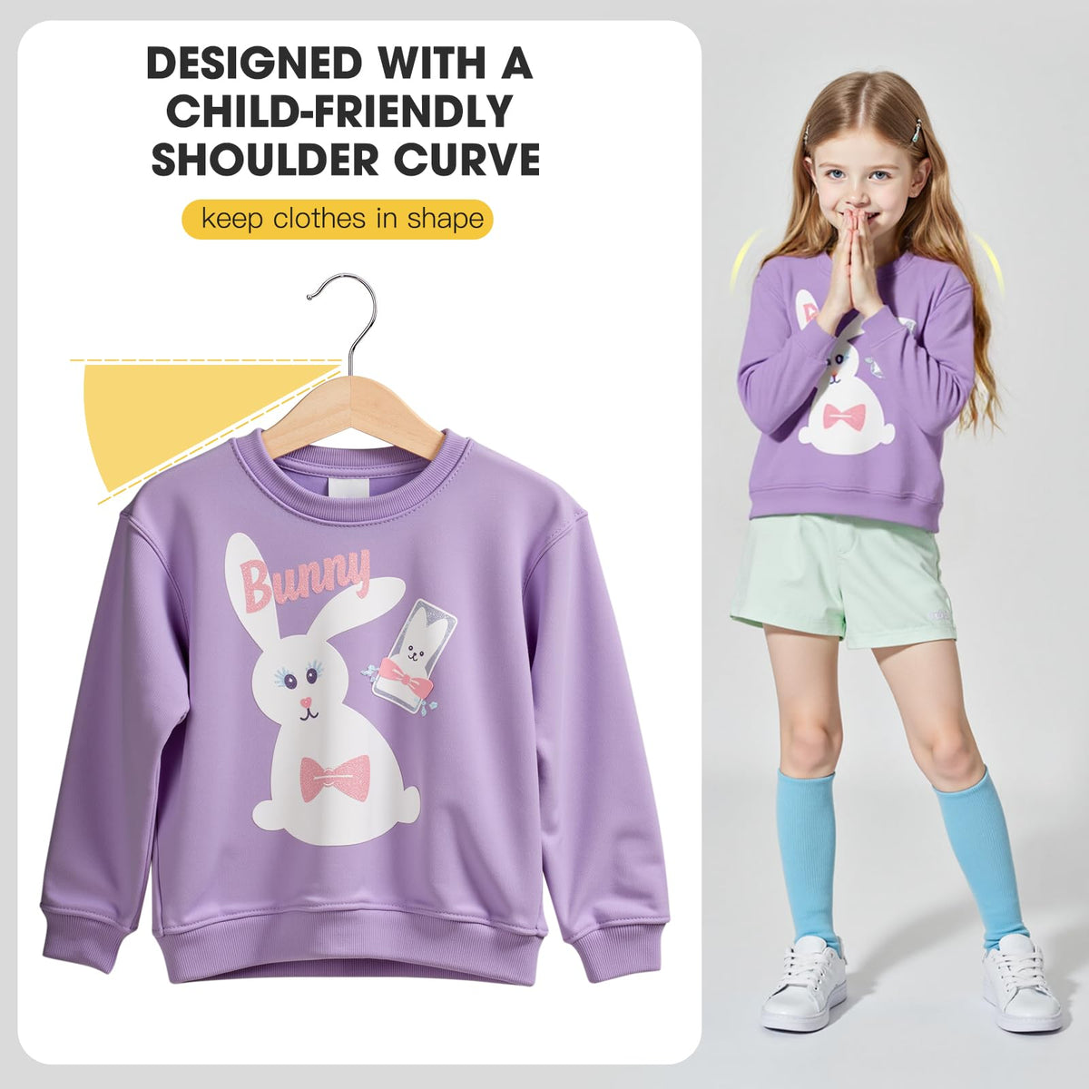 Ulimart Kid Hangers slim design saves closet space in kids’ room