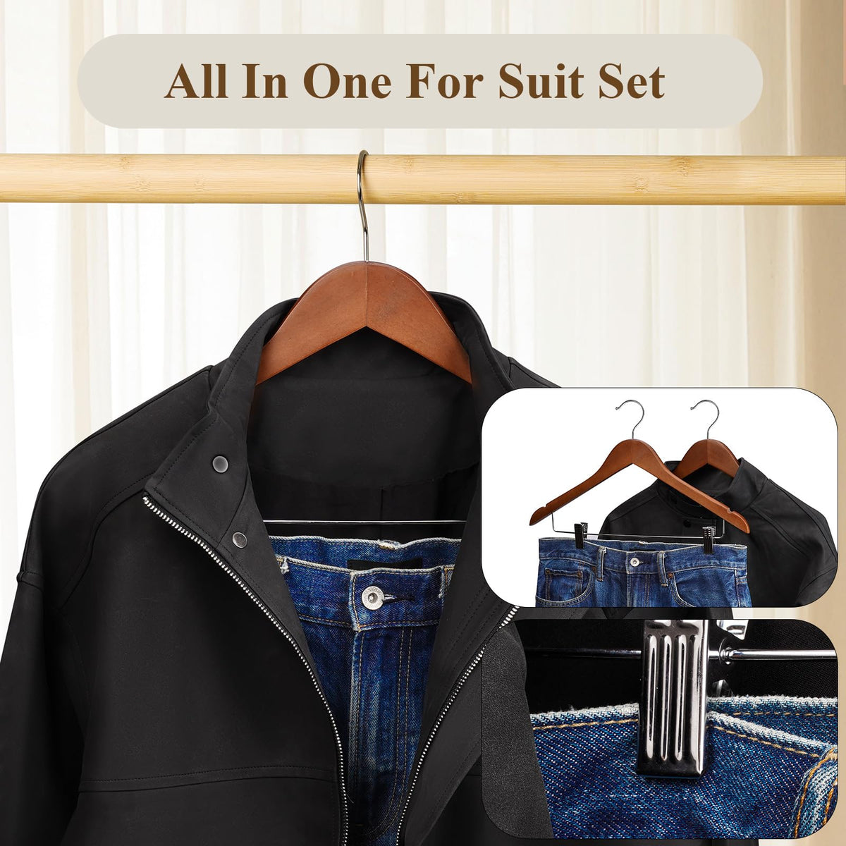 Ulimart space-saving design helps maximize closet capacity and order.
