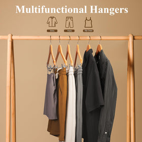 Ulimart 2-in-1 hangers for pants and skirts reduce clutter