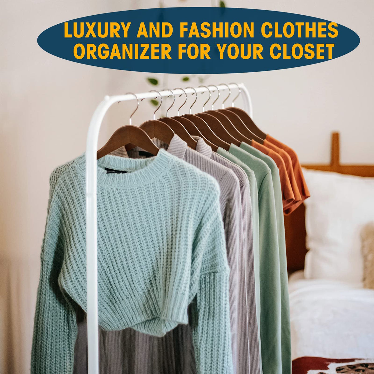 Ulimart wooden hangers 20-pack natural-wood-grain provides warm, premium look