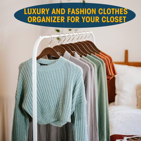Ulimart wooden hangers 20-pack natural-wood-grain provides warm, premium look