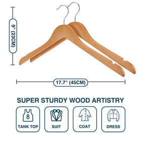 Ulimart wooden hangers offer sturdy value over plastic alternatives.