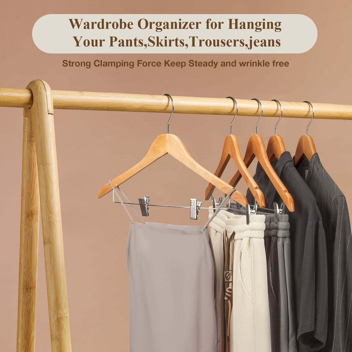 Ulimart smooth wooden finish resists snagging and enhances closet look