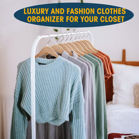 Ulimart sturdy 360-degree hook design for reliable hanging of heavier coats