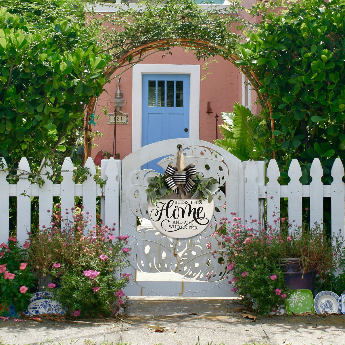 ULIOMU all-seasons welcome decor suitable for year-round use