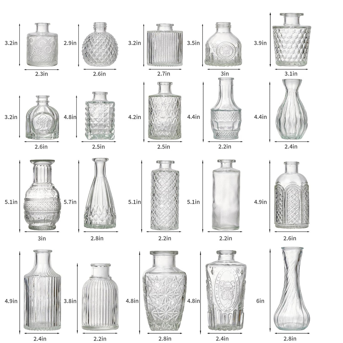 Ulodimi vases suitable for weddings, anniversaries, and intimate table settings.