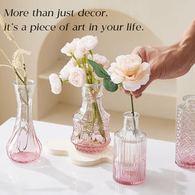 Ulodimi pink bud vases 20-piece set ideal for vibrant wedding centerpieces