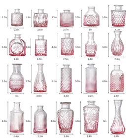 Ulodimi crystal bud vases pink variant create elegant celebrations