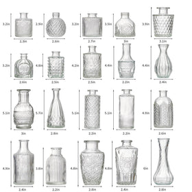 Ulodimi mini vase collection for flowers and plant cuttings.
