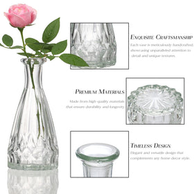 Crystal-clear glass highlights bouquet colors for home styling with Ulodimi.